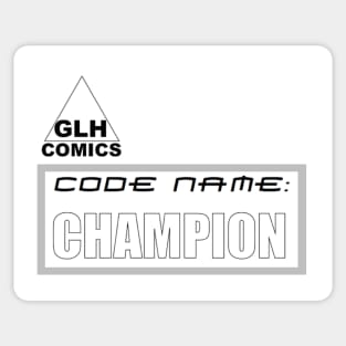 Code Name: Champion logo Sticker